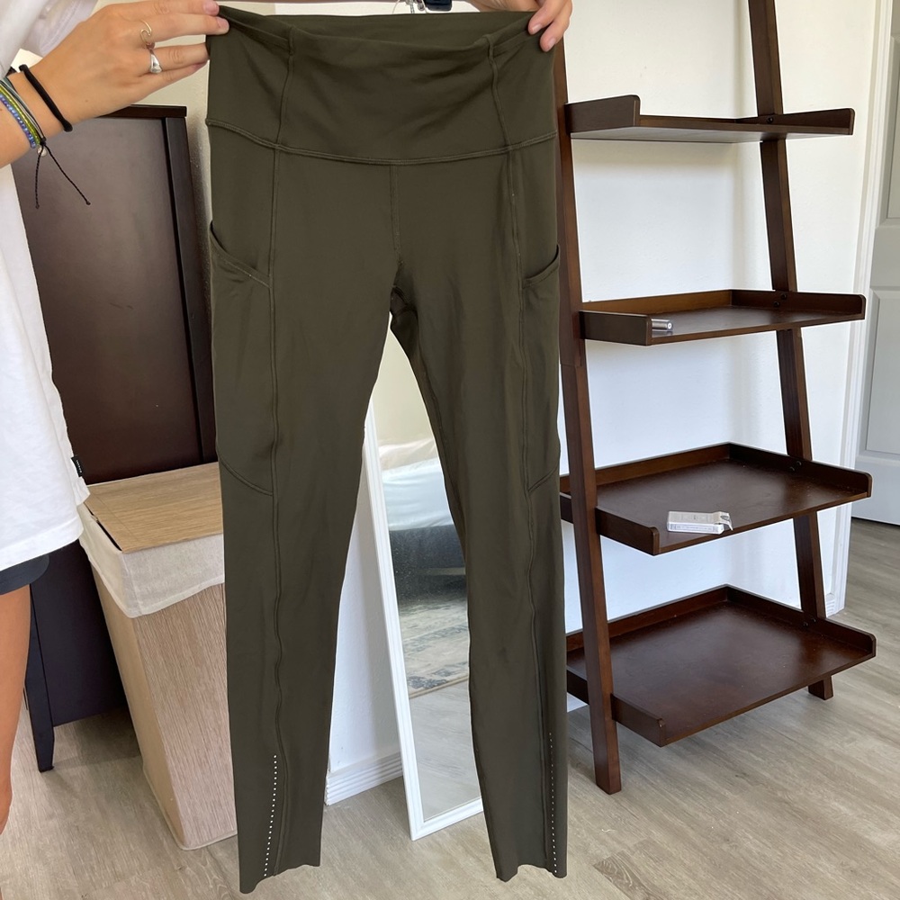 lululemon olive leggings (full length)